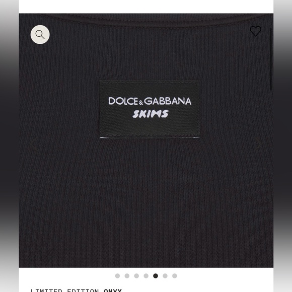 DOLCE&GABBANA X SKIMS COTTON RIB SCOOP TANK
ONYX / 2X - Picture 3 of 4